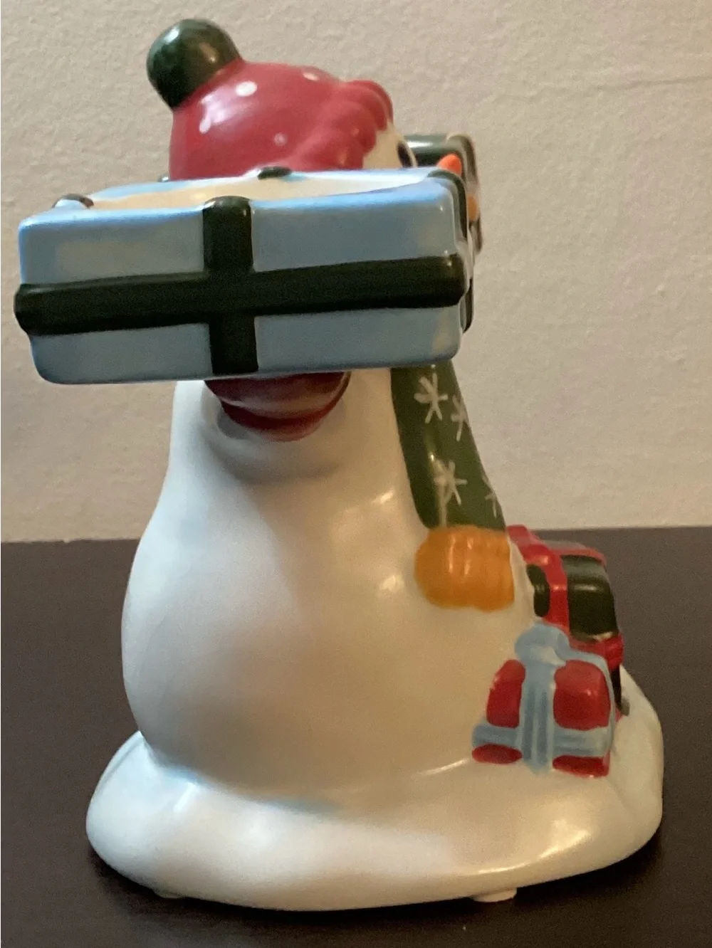 Yankee Candle Snowman Tealight Holder Holiday Decor Snowman Figurine